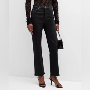 Frame Denim Black Straight Leg Jeans